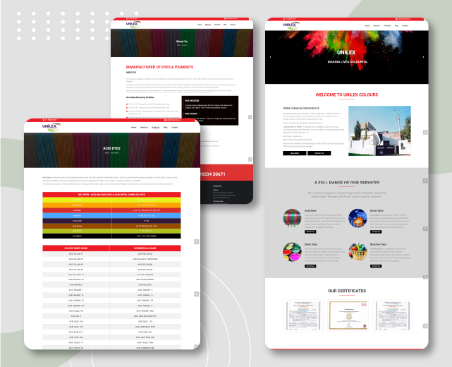unilexcolours.in - Website design 11 Page + Wordpress 